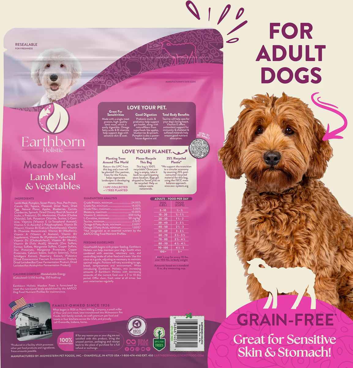 Earthborn Holistic Dog Grain Free Meadow Feast