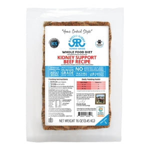 Raised Right Kidney Support Beef Adult Dog Recipe - 16oz Package