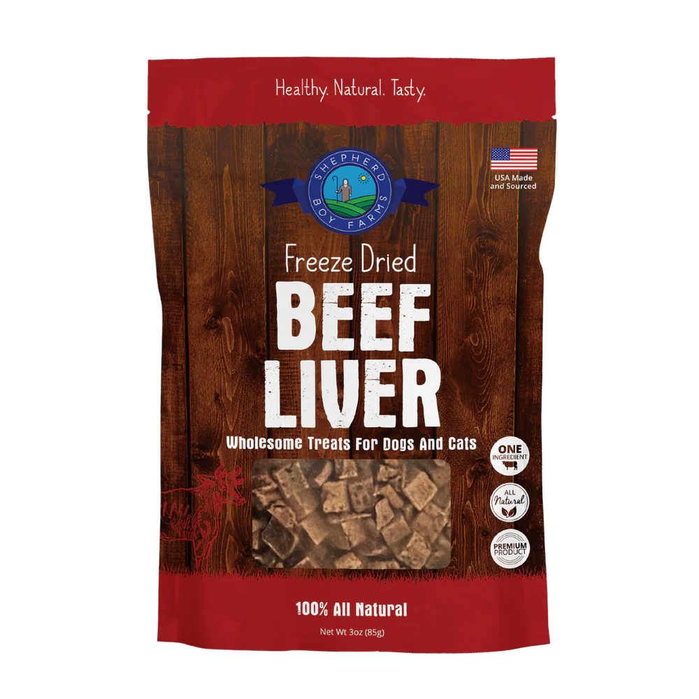 Shepherd Boy Farms Freeze Dried Beef Liver 3oz