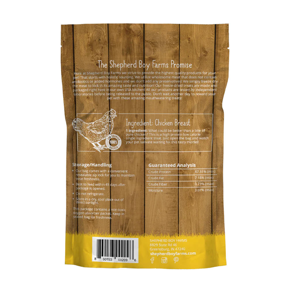 Shepherd Boy Farms Freeze Dried Chicken Breast