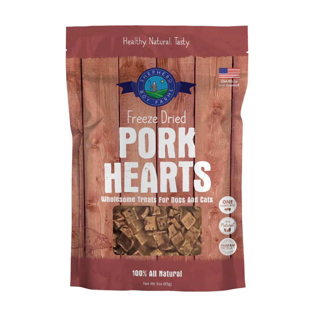 Shepherd Boy Farms Freeze Dried Pork Heart 3oz