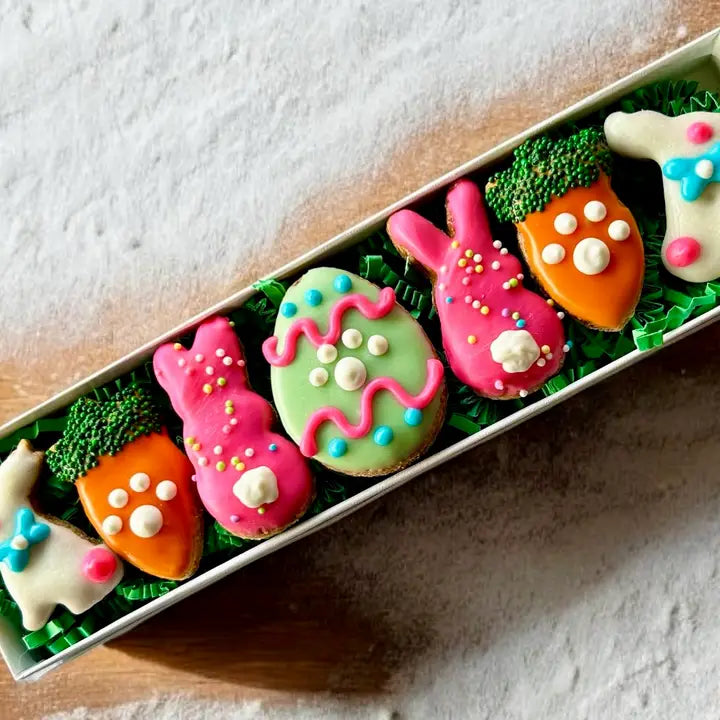 Bunny Bark Bite Easter Dog Cookie Gift Box