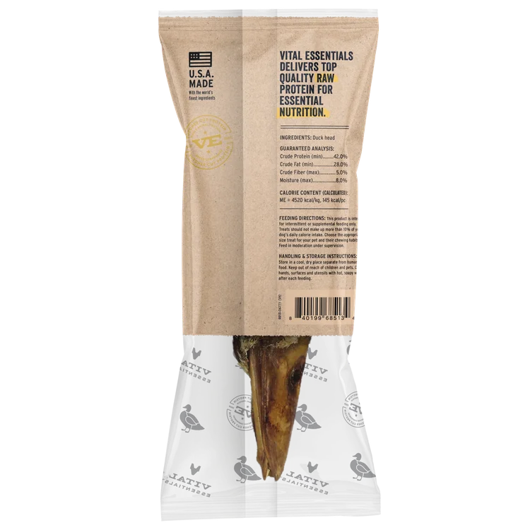Vital Essentials Raw Bar Duck Head