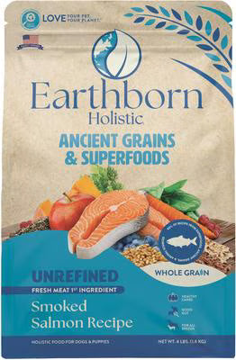 Earthborn Holistic Dog Unrefined Ancient Grains & Superfoods- Salmon