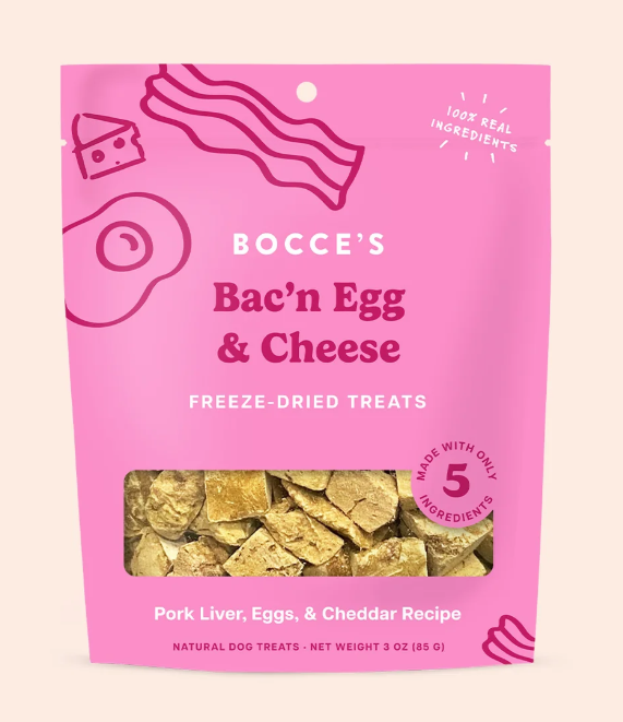 Bocce's Bakery Freeze Dried Bac'n Egg & Cheese 3oz