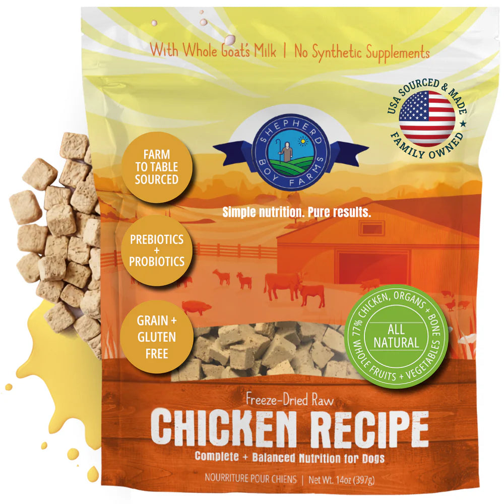 Shepherd Boy Farms Dog Freeze Dried Chicken 14oz