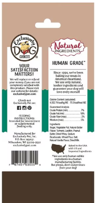 Exclusively Dog Peanut Butter Sandwich Cremes - 1oz