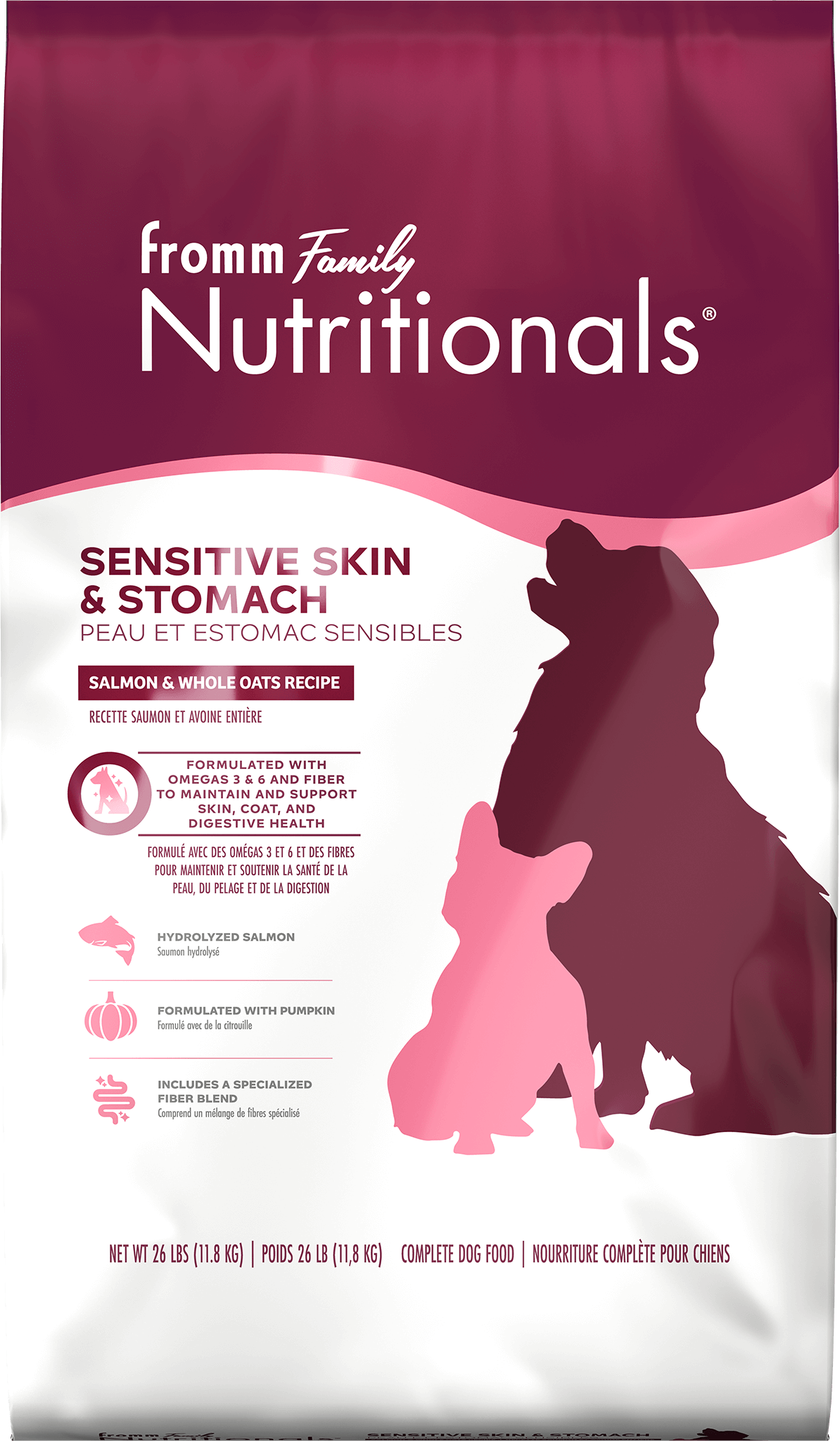 Fromm Nutritionals Sensitive Skin & Stomach Salmon & Whole Oats Recipe