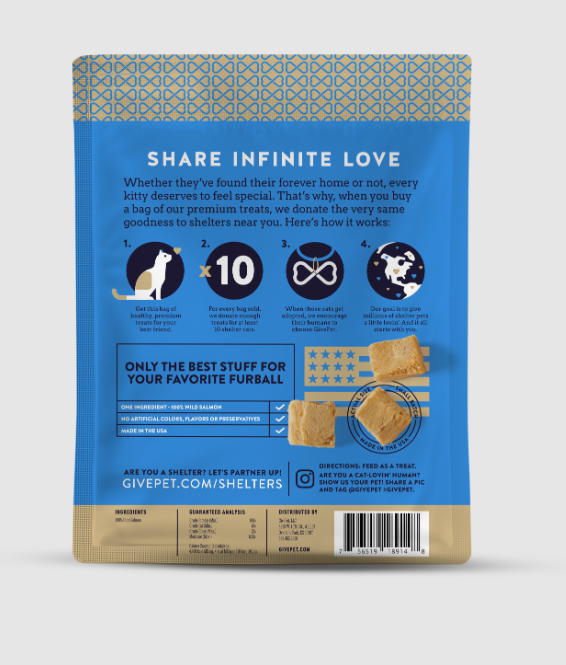 GivePet Cat Grain Free Freeze Dried Perfect Cast Salmon