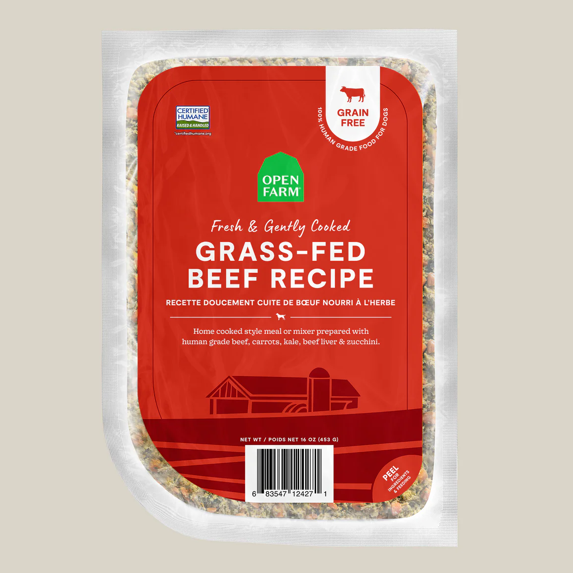 Open Farm Gently Cooked Frozen Dog Food - Beef