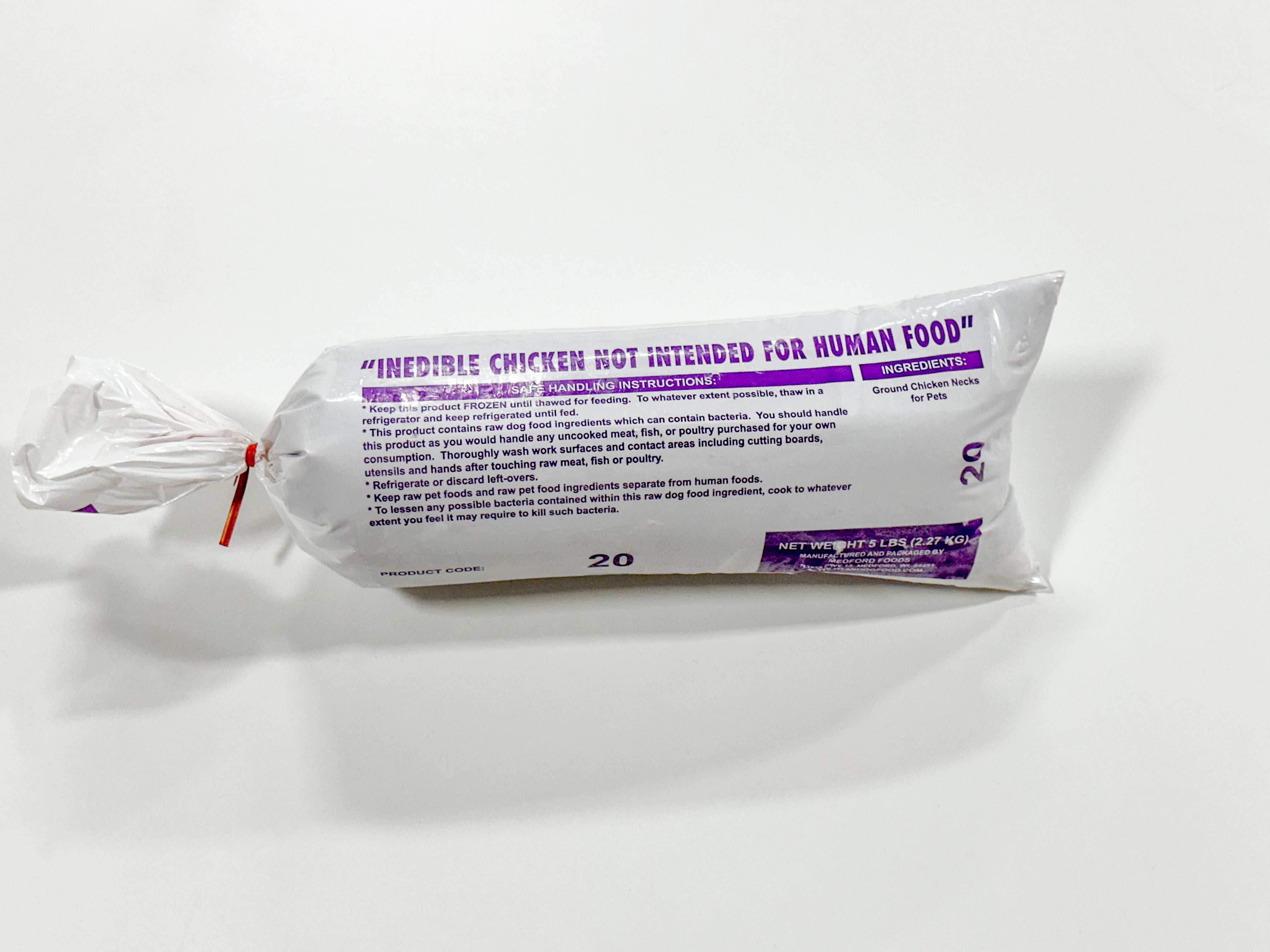 Ross-Wells Chicken Fine Grind - Individual Roll (1 Roll/5 lbs)