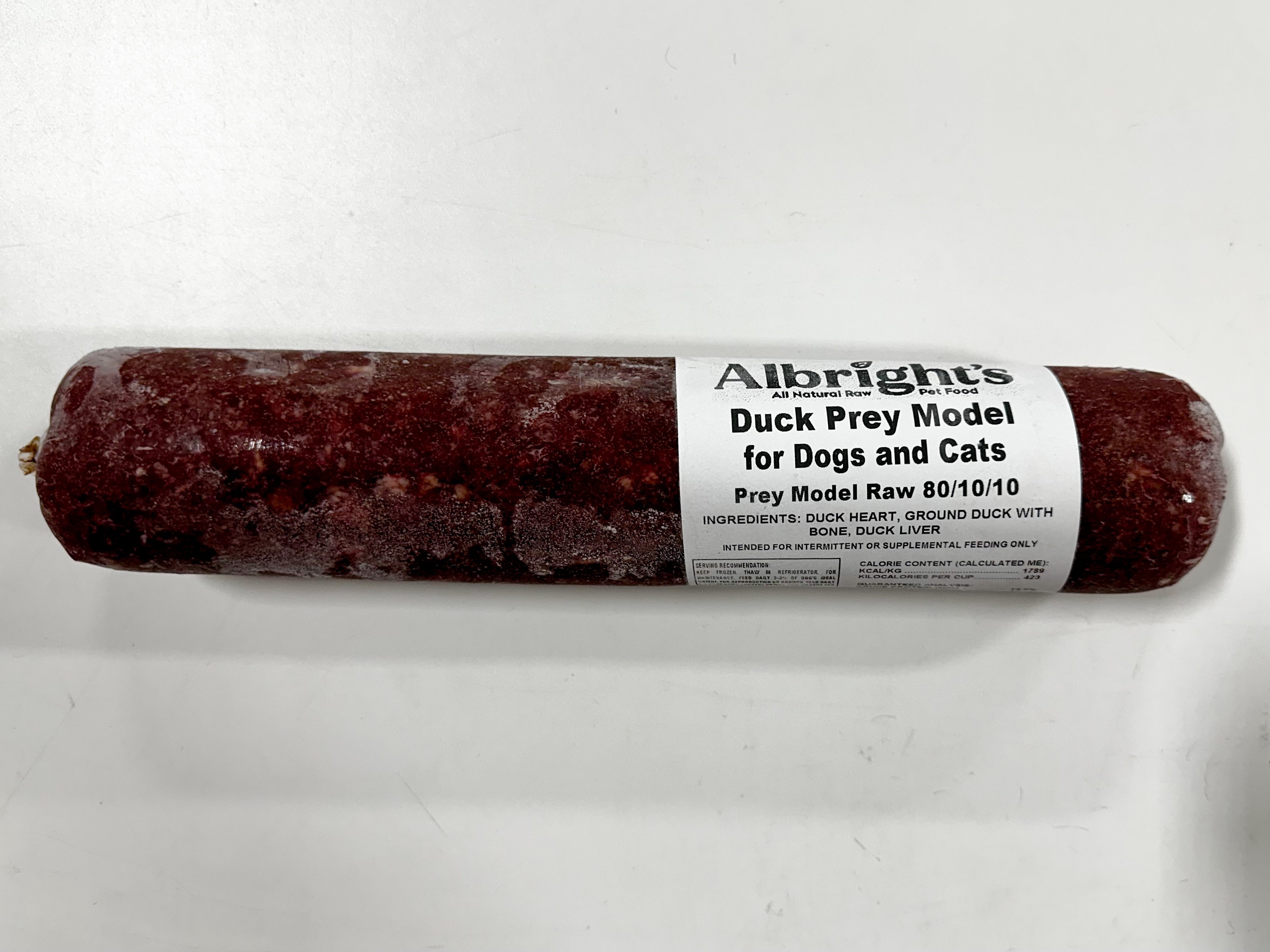 Albright's Duck PMR - 2 lb Rolls Shipping Box w/ NO Dry Ice (22 Rolls)