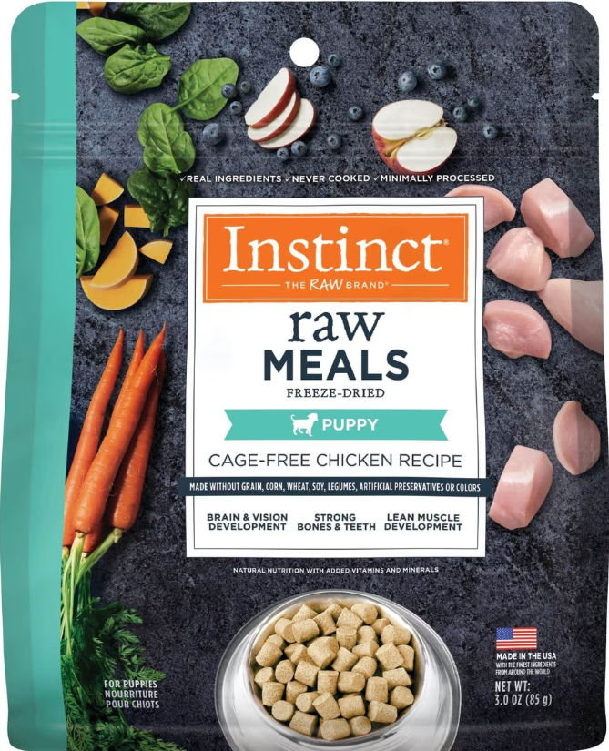 Instinct Raw Meals Puppy Recipe Grain- Free Freeze Dried Dog Food