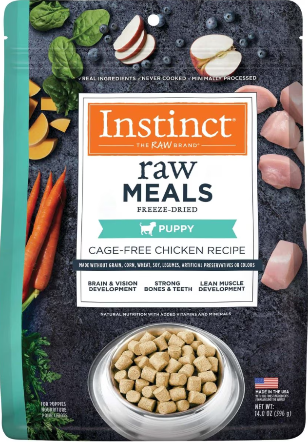 Instinct Raw Meals Puppy Recipe Grain- Free Freeze Dried Dog Food