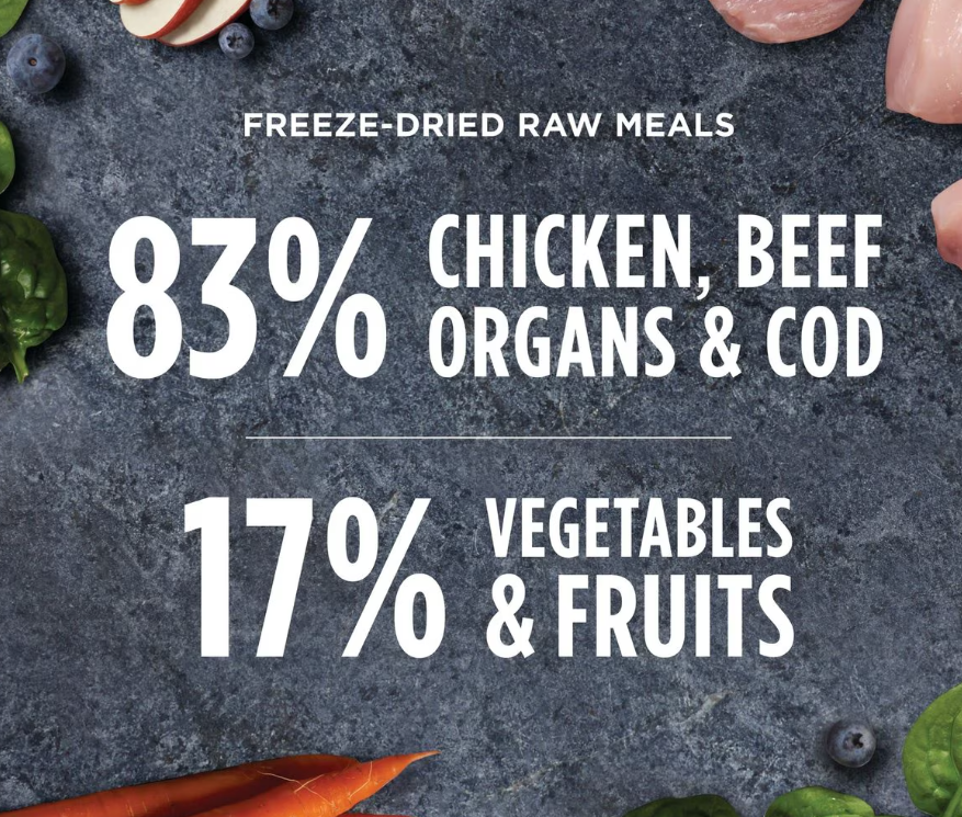 Instinct Raw Meals Puppy Recipe Grain- Free Freeze Dried Dog Food