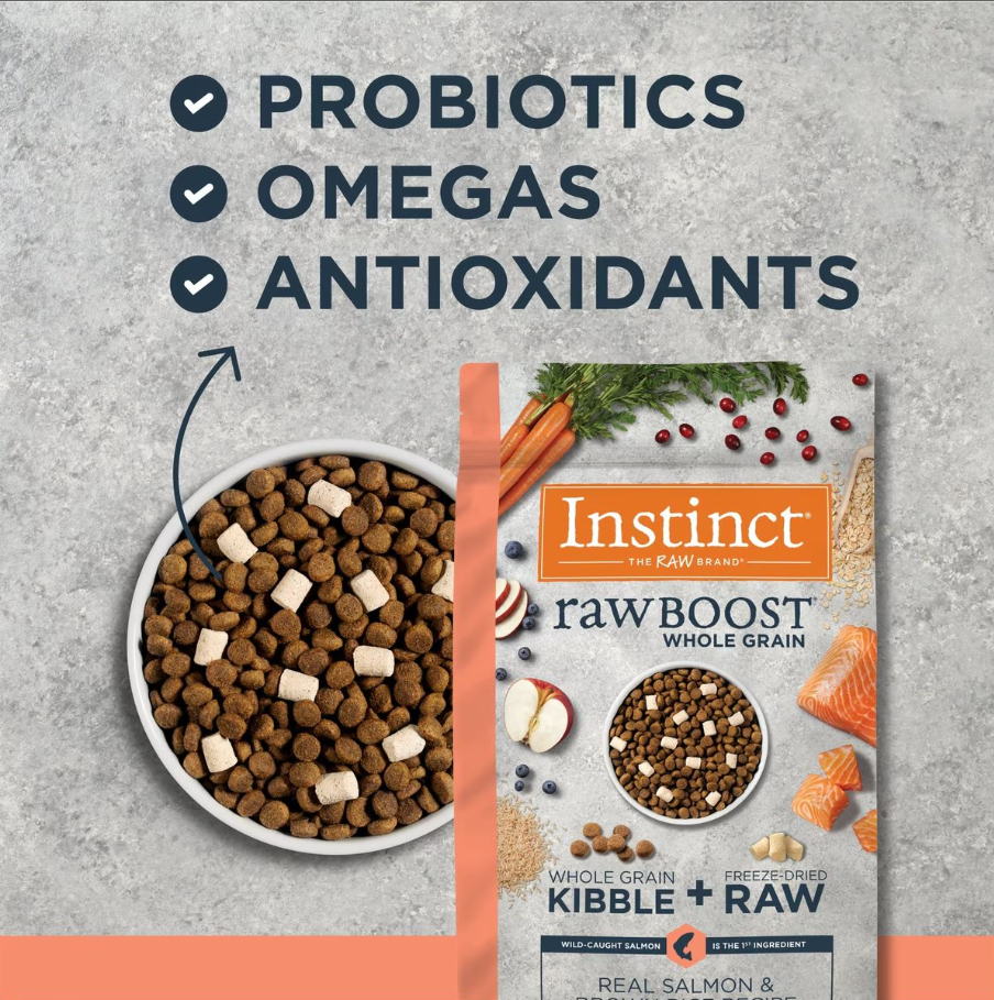 Instinct Dog Raw Boost Whole Grain Salmon and Brown Rice
