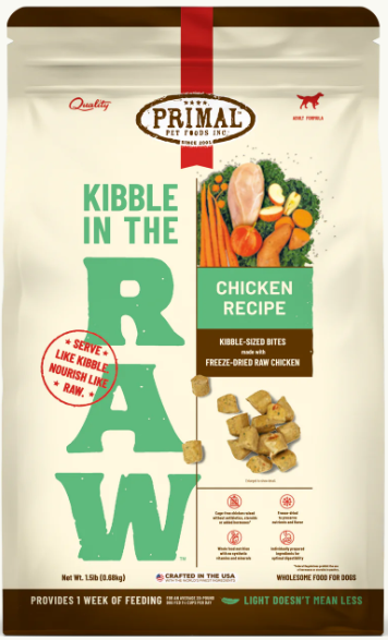 Primal Kibble in the Raw Dog Food-Chicken