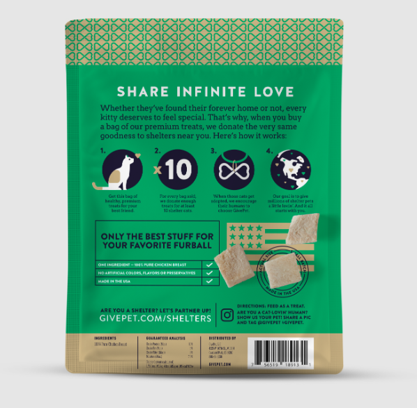 GivePet Cat Grain Free Freeze Dried Meowsterpiece Chicken