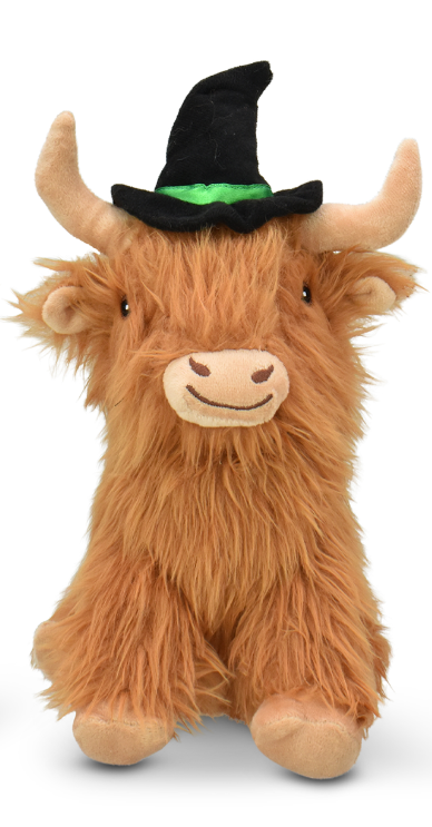 Multipet Highland Cow with Witch Hat