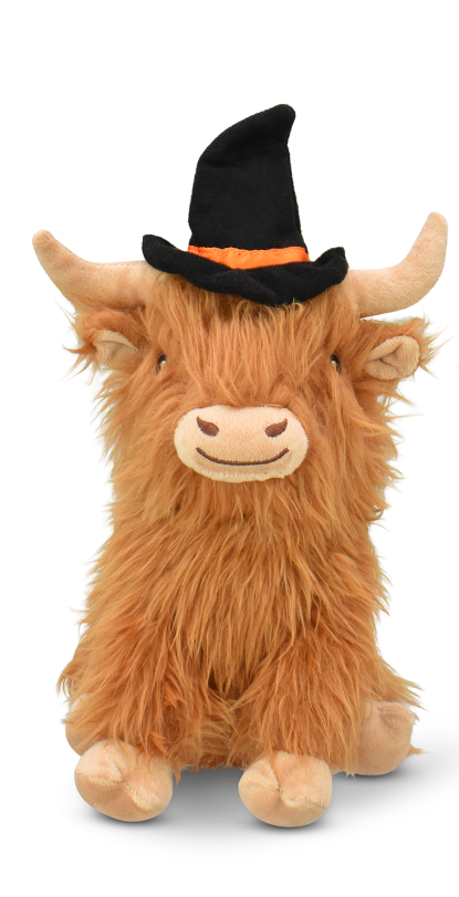Multipet Highland Cow with Witch Hat