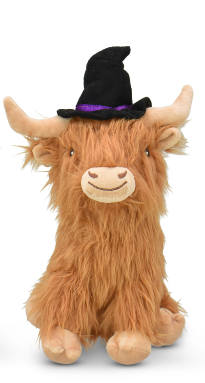 Multipet Highland Cow with Witch Hat