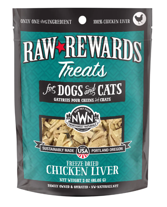 Northwest Naturals Raw Rewards Treats - Chicken Liver