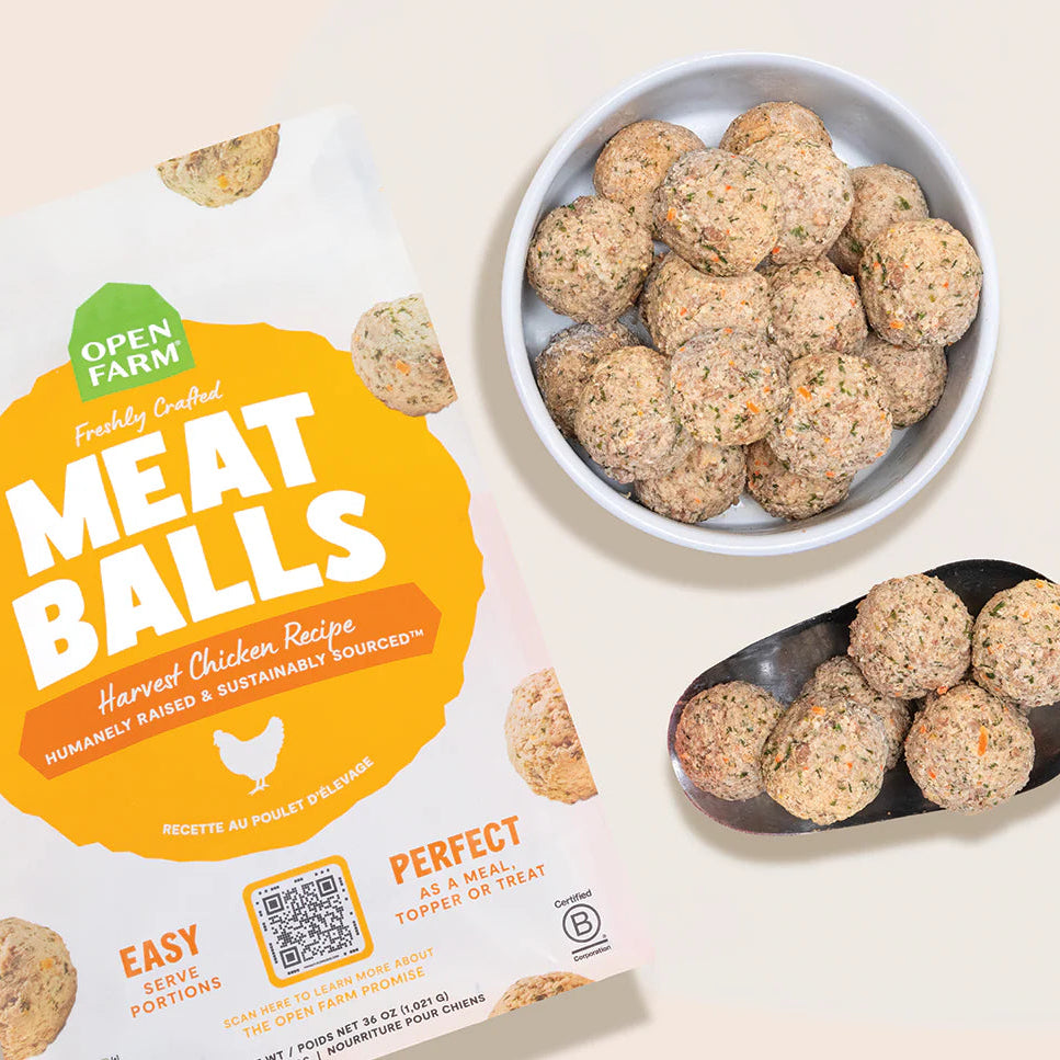 Open Farm Gently Cooked Meatballs - Harvest Chicken