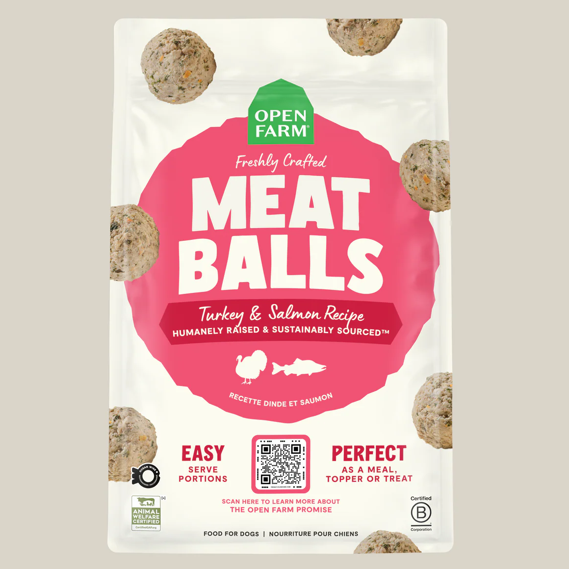 Open Farm Gently Cooked Meatballs - Turkey & Salmon