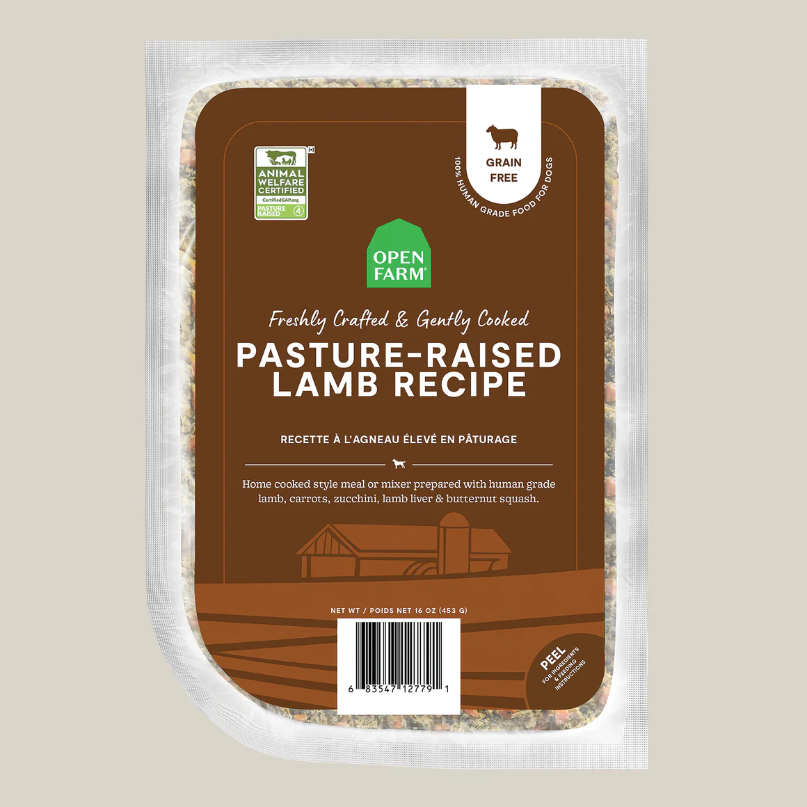 Open Farm Gently Cooked Frozen Dog Food - Lamb