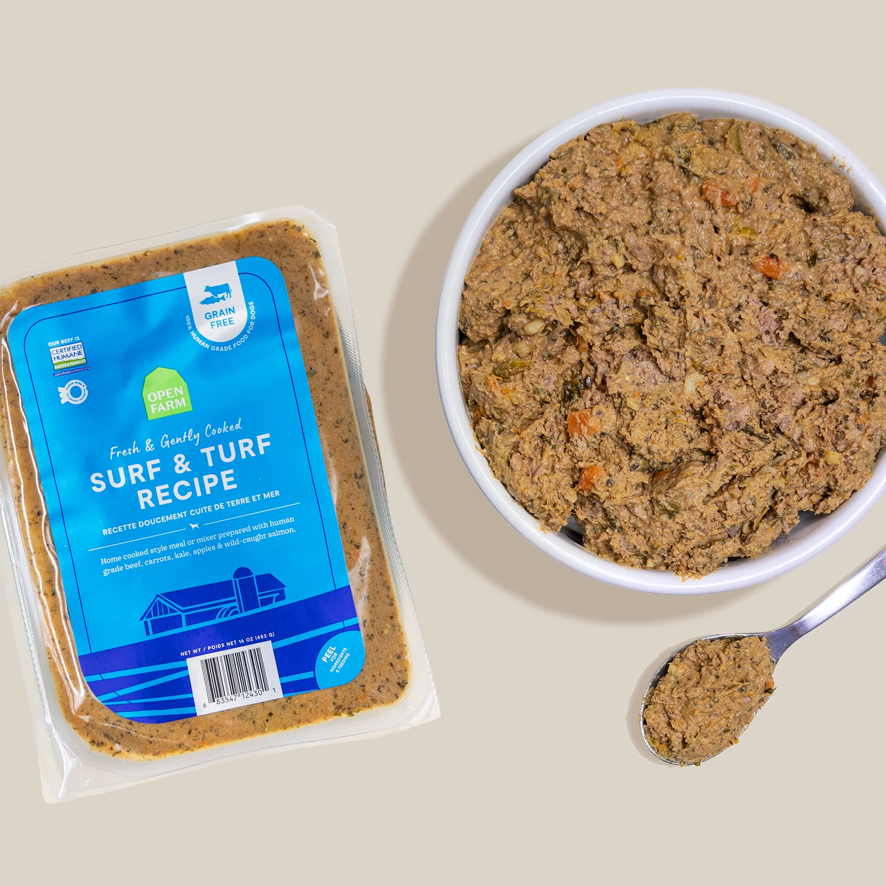 Open Farm Gently Cooked Frozen Dog Food - Surf & Turf