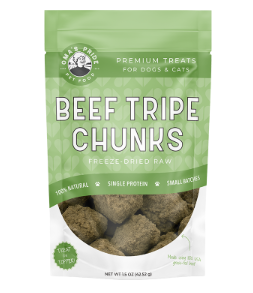 Oma's Pride Freeze Dried Beef Green Tripe Chunks