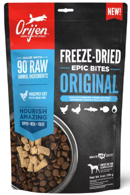 ORIJEN Freeze Dried Dog Food Topper 6oz Original Recipe