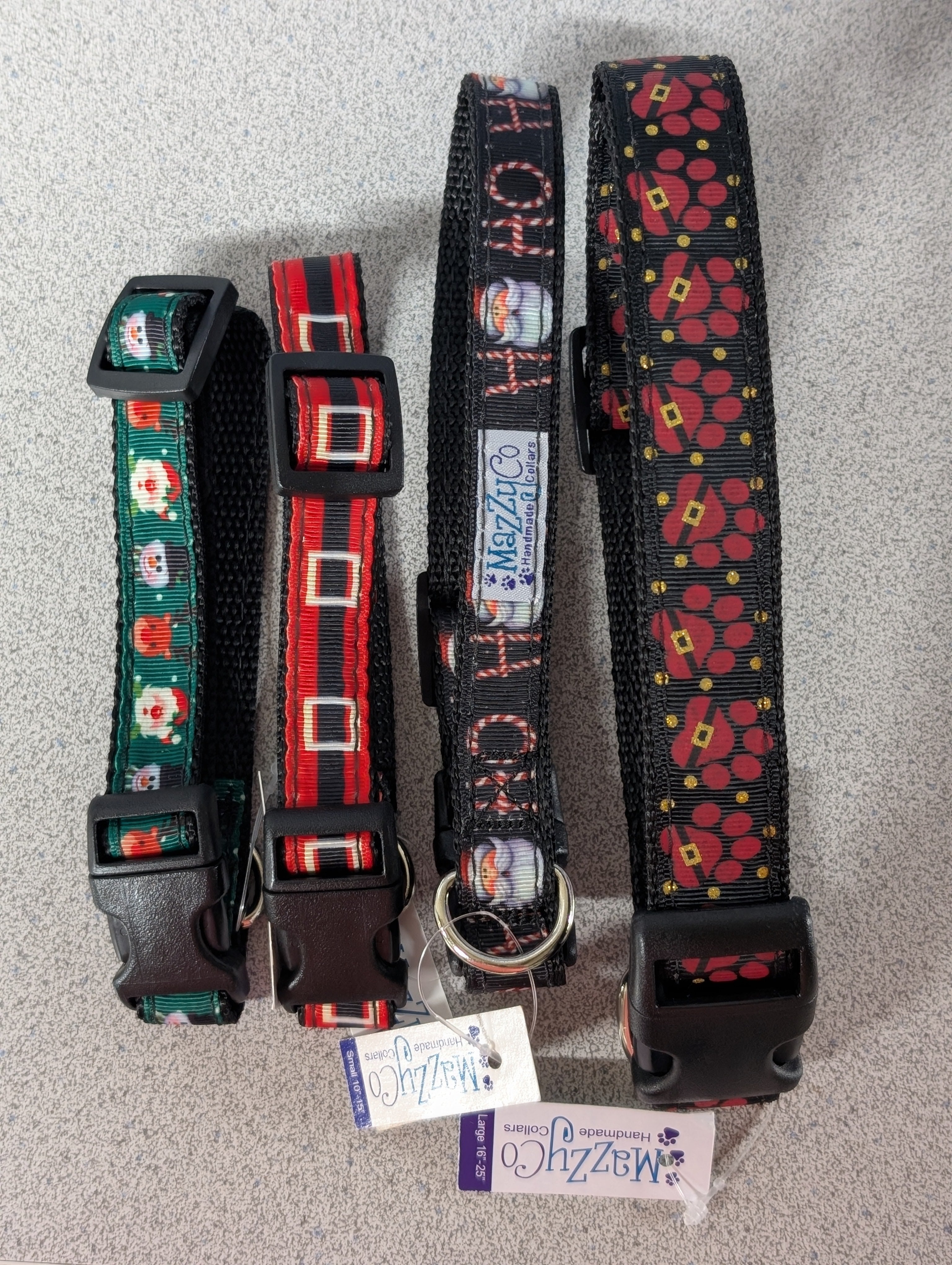 MazzyCo Handmade Nylon Buckle Collar - Holiday