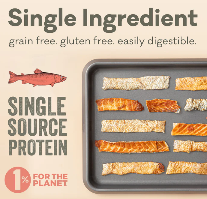 Polkadog Salmon Skin Jerky 3 oz Dog & Cat Treats