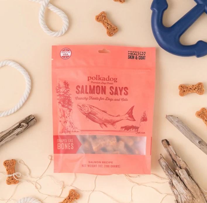 Polkadog Salmon Says Bones Dog & Cat Treats