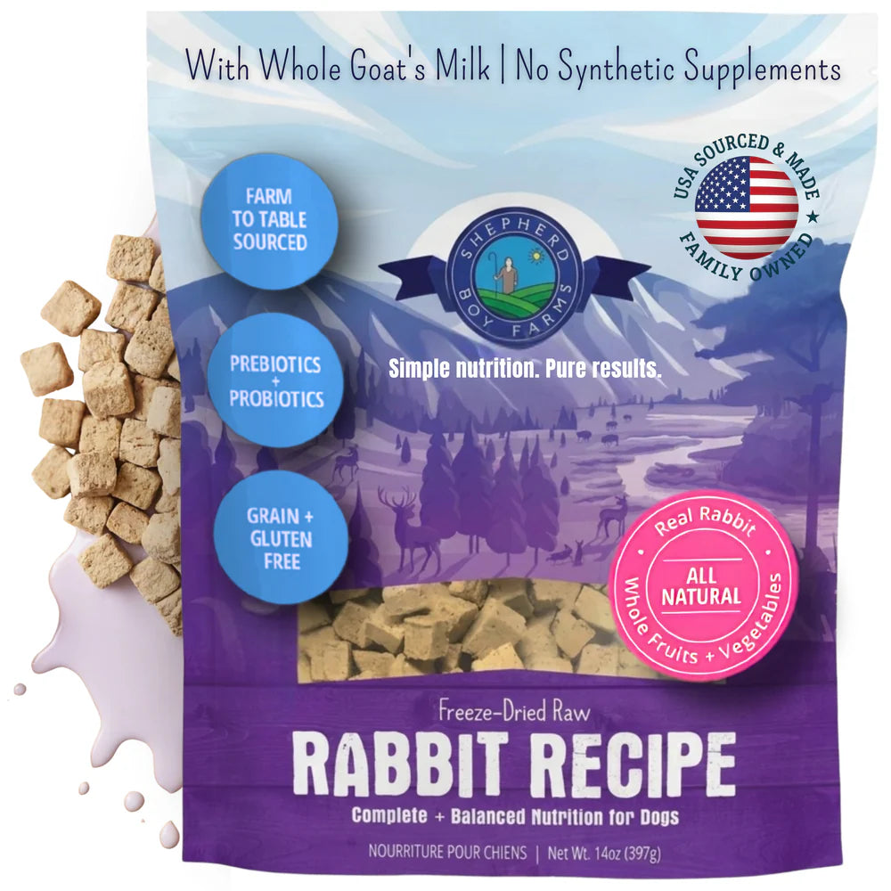 Shepherd Boy Farms Dog Freeze Dried Rabbit