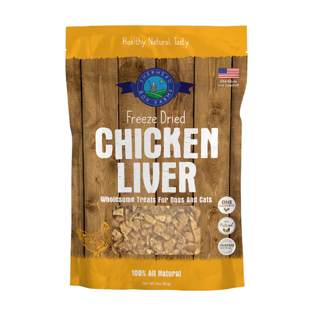 Shepherd Boy Farms Freeze Dried Chicken Liver 3oz