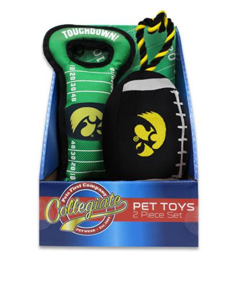 Pets First NCAA Iowa Hawkeyes Pet Toy Box