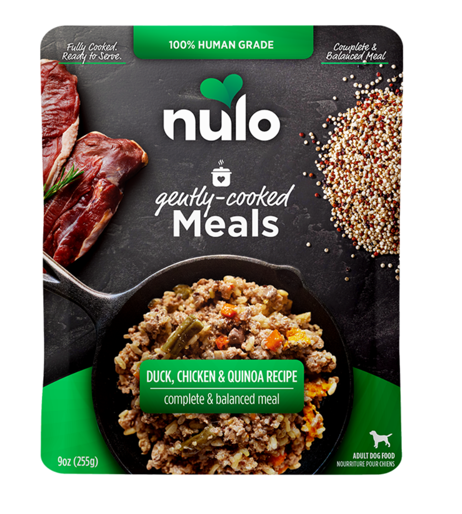 Nulo Dog Gently Cooked Meal for Dogs Duck Chicken & Quinoa Recipe