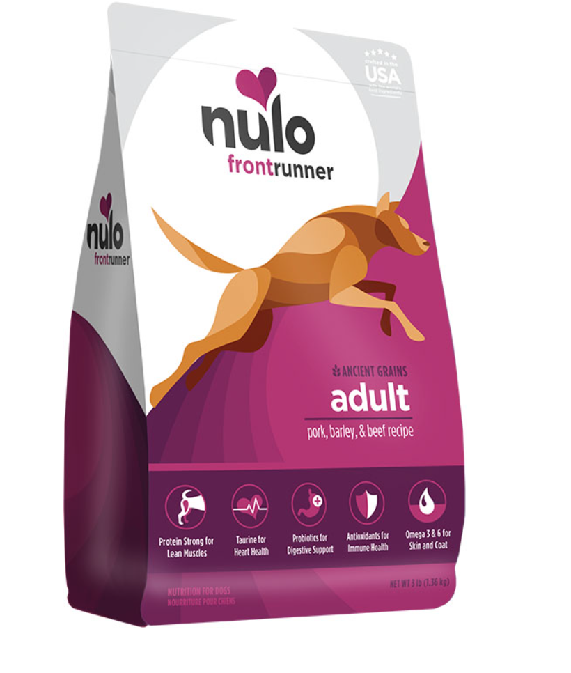 Nulo Frontrunner Adult Dog Grain In Pork, Barley & Beef