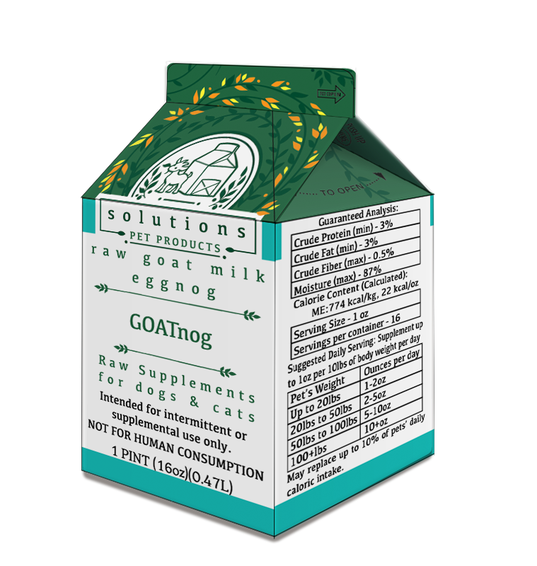 Solutions Pet Products GOATnog Cultured Raw Goat Milk - Pint
