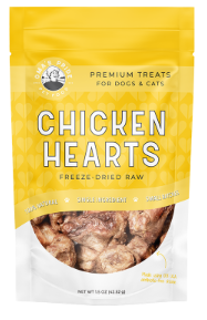 Om's Pride Freeze-Dried Chicken Hearts 1.5oz