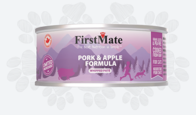 FirstMate Cat LID Pork & Apple 3.2oz Can