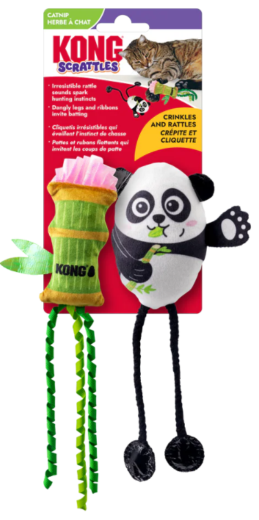 Kong Cat Scrattles Panda 2pk