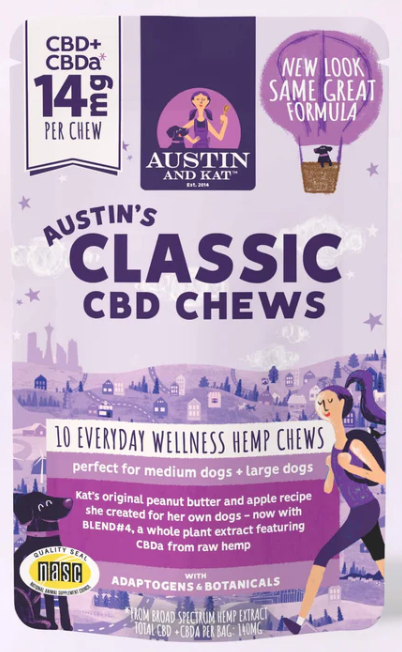Austin and Kat 14mg CBD+CBDa Chews - 10 Chews