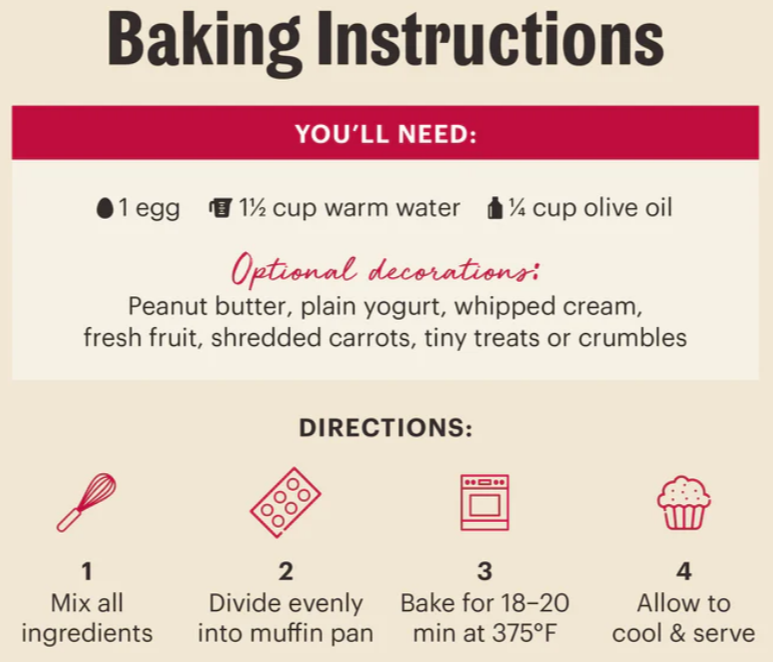 The Honest Kitchen Muffin Mix - Chicken, Apple, Cinnamon