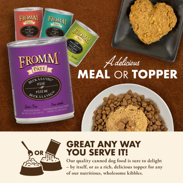 Fromm Grain-Free Duck A La Veg Pate 12.2oz
