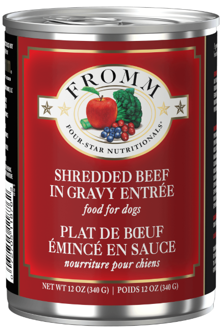 Fromm Four-Star Shredded Beef In Gravy 12oz