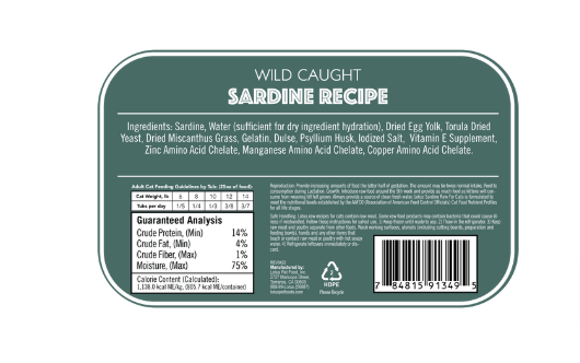 Lotus Raw Wild Caught Sardine Recipe For Cats