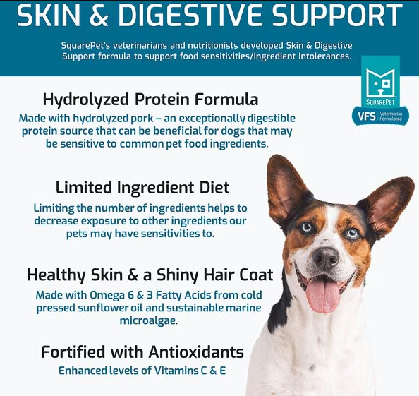 SquarePet VFS Canine Skin & Digestive Support
